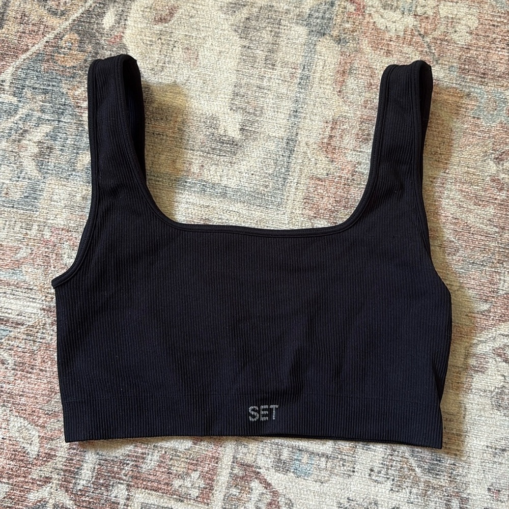 Set active scluptflex bra in black